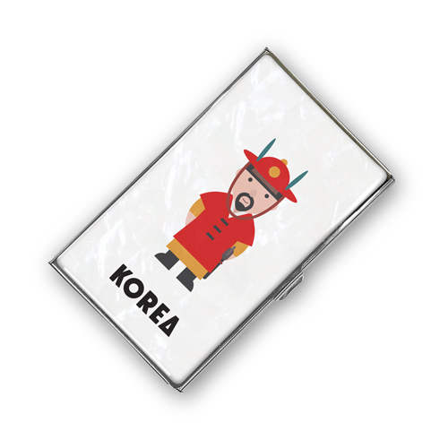 람프로스 아트콜라 자개 명함케이스 조선시대 캐릭터 01 Kim YoungJune
