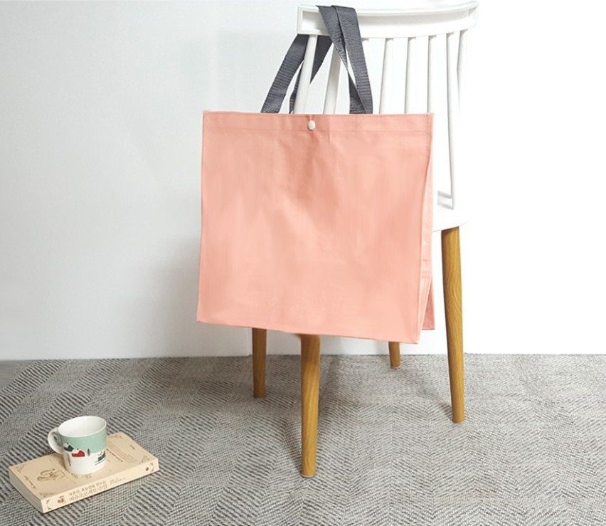 프리미엄 핑크 타포린 가방 시장 바구니 40*25*36cm