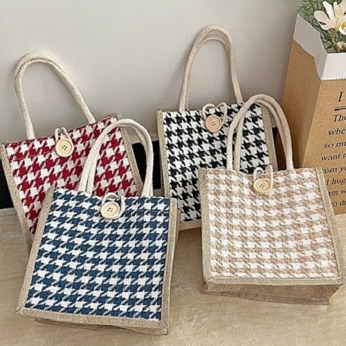 봄맞이 캔버스 미니 토트백 P2645