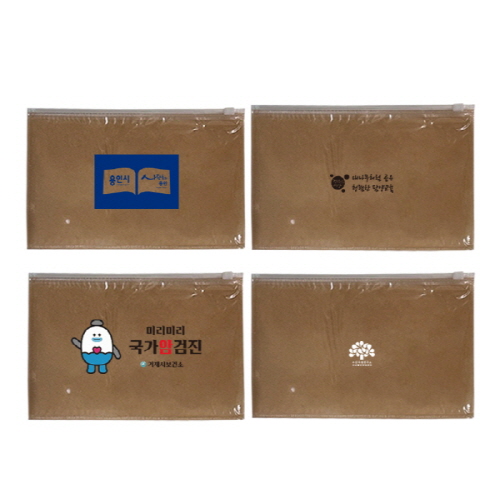 지퍼백, pvc + 부직포, 포장용지퍼백 S 26 x 18