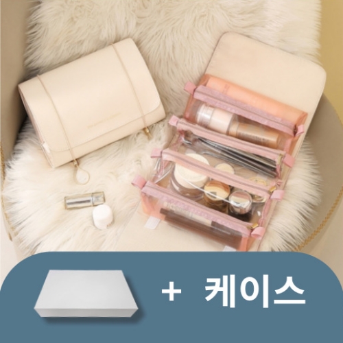 트래블 요정 대용량 탈부착 메이크업 파우치