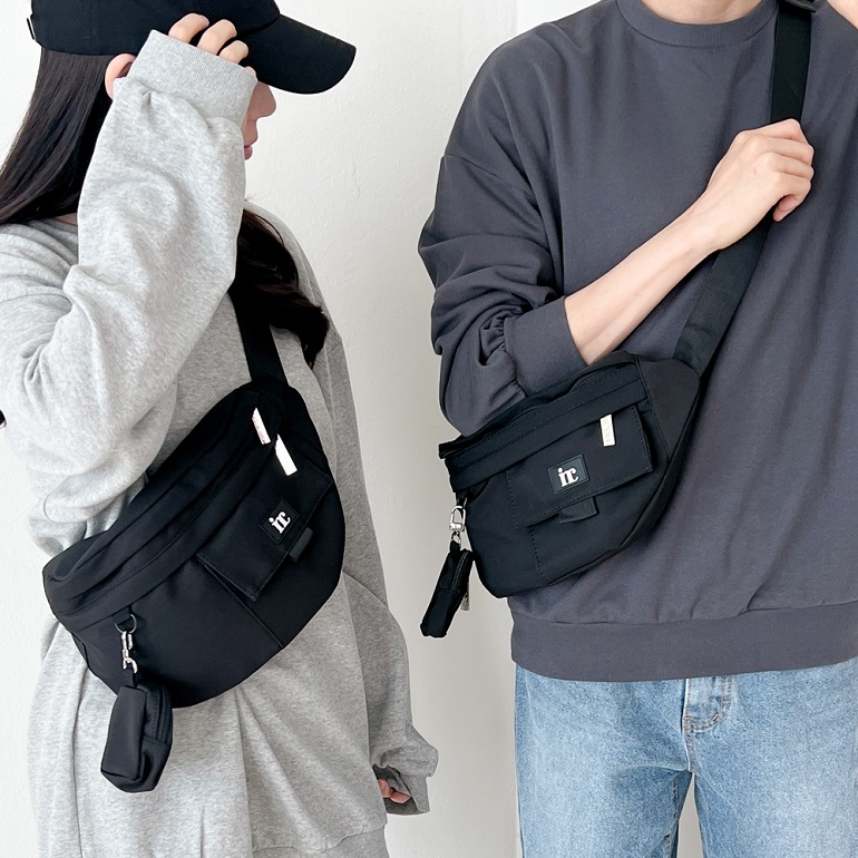 인컴 라운드 슬링백 가방, 크로스백, 메신저백, 캐주얼백