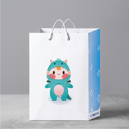 종이 쇼핑백 종이가방 인쇄 맞춤 제작 210x90x310mm