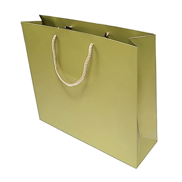 금색 코팅지 쇼핑백 정3절 33 x 29 x 10cm, 종이 쇼핑백, 종이 가방, 종이봉투