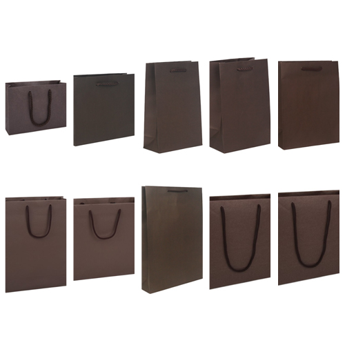 엠보 브라운 쇼핑백