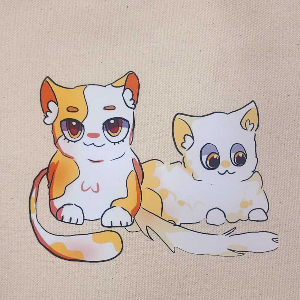 AVEO 아베오 에코백 // 국산, 컬러인쇄