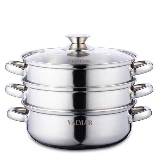 바이마르 엔틱 스테인레스 3단 찜솥