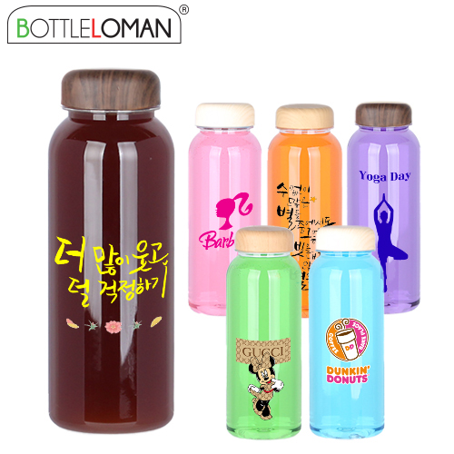 [보틀로만] 트라이탄 카페메가 빅 우드 보틀(1리터)