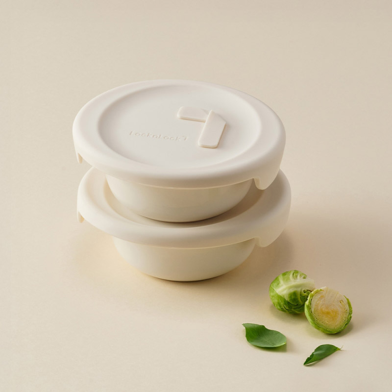 [락앤락] 바로한끼 도자기 밥용기 355ml 2P세트 화이트