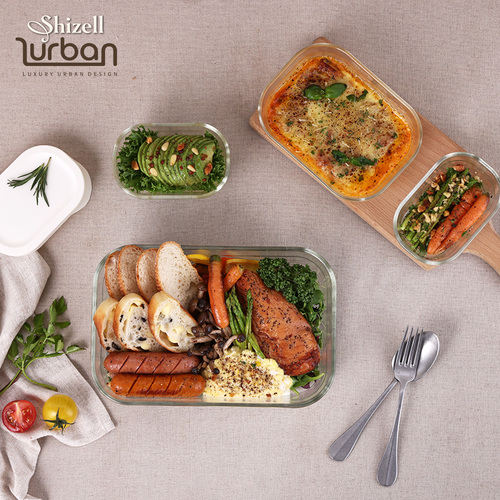[온라인판매금지] Lurban OVEN 내열글라스 밧드4종세트 (직2500ml*1+930ml*1+370ml*2)
