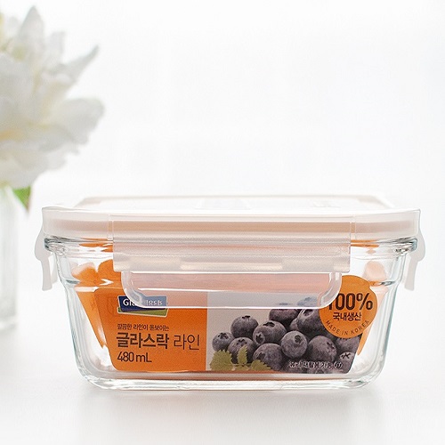 글라스락 뉴라인 480ml 밀폐용기 반찬통