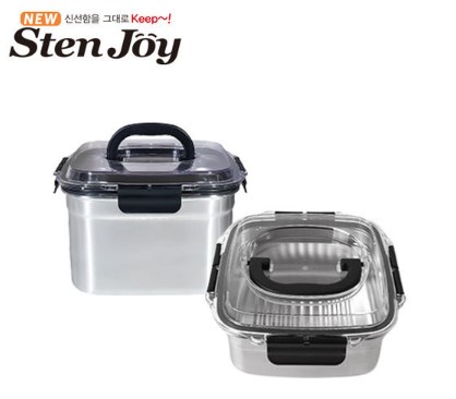 스텐조이 프리미엄 WAVE CLEAN 김치통 4.7L 2조
