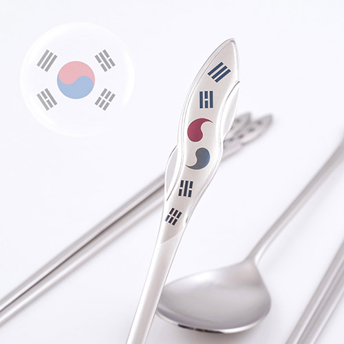 H.jin현진 태극 칼라샤틴 수저세트(A스타)
