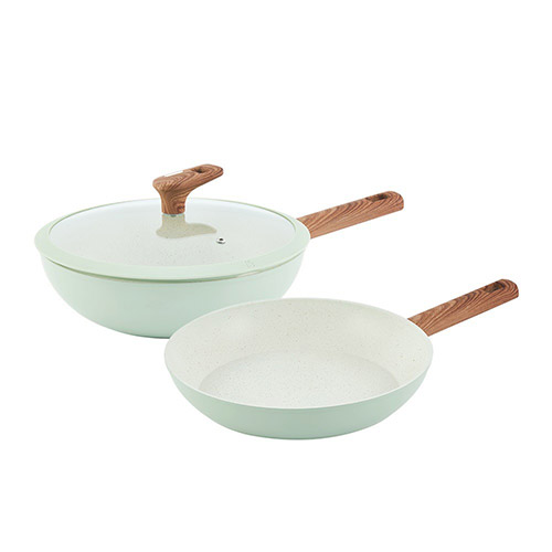 AGK노르딕 에센셜 후라이팬 28cm 2종 커플세트 + 내열유리뚜껑