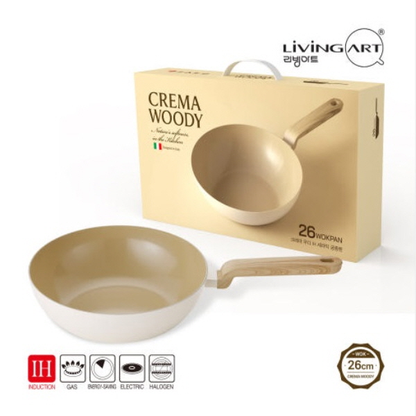 크레마우디 인덕션 세라믹 궁중팬26cm