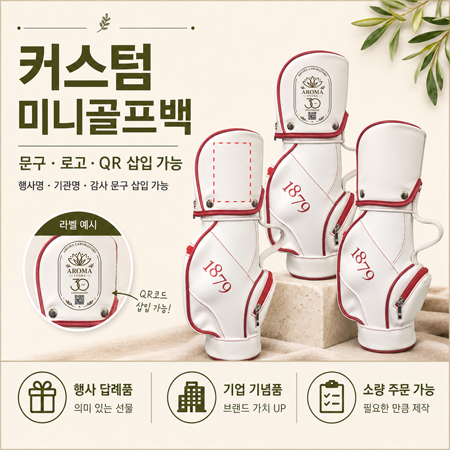 리뉴얼 1879 미니골프백 그린엣지 캐디 와인 케이스 인테리어 소품 파우치 백