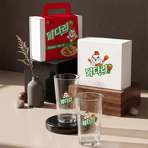 골든 치어스 맥주잔 2P 선물세트 395호 (맥주잔+맥주잔+자석형 싸바리케이스)