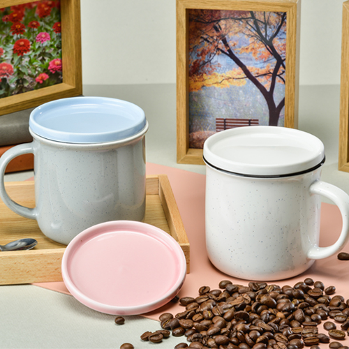 코넬 세라믹 뚜껑 머그 410ml