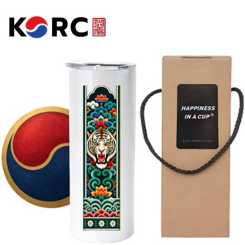 한국전통 단청 에디션 호랑이 커뮤터 텀블러 591ml