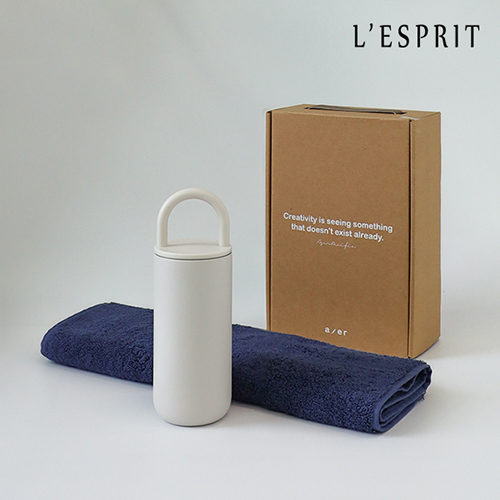 레스쁘리 고급 텀블러세트 CCC (슬로링텀블러 450ml+타올)