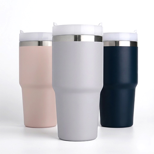 코지 데이 텀블러 이중진공 빨대텀블러 600ml 파우더코팅