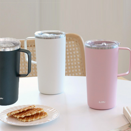 모던 베이직 이중 보온보냉 핸들 텀블러 600ML 3 color
