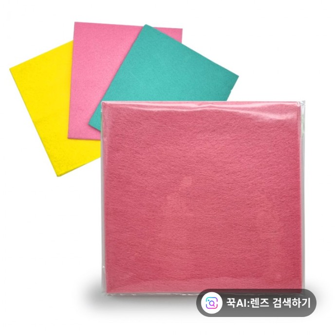 (한아름) 국산 무형광 칼라행주 1p 고급 부직포 독일행주