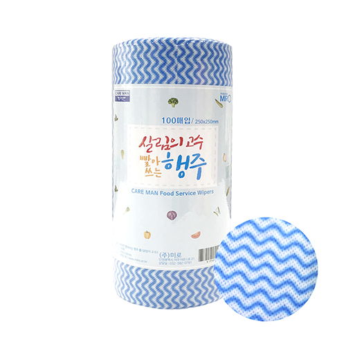 빨아쓰는 주방용 위생 홍보 롤행주 100매