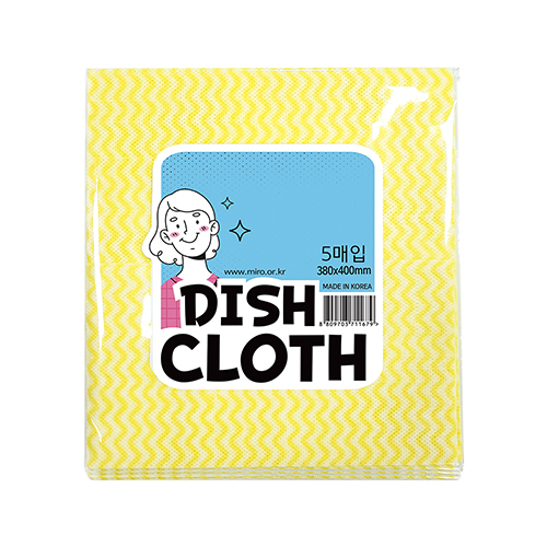 코젠더스 위생 빨아쓰는 행주 5매 옐로우