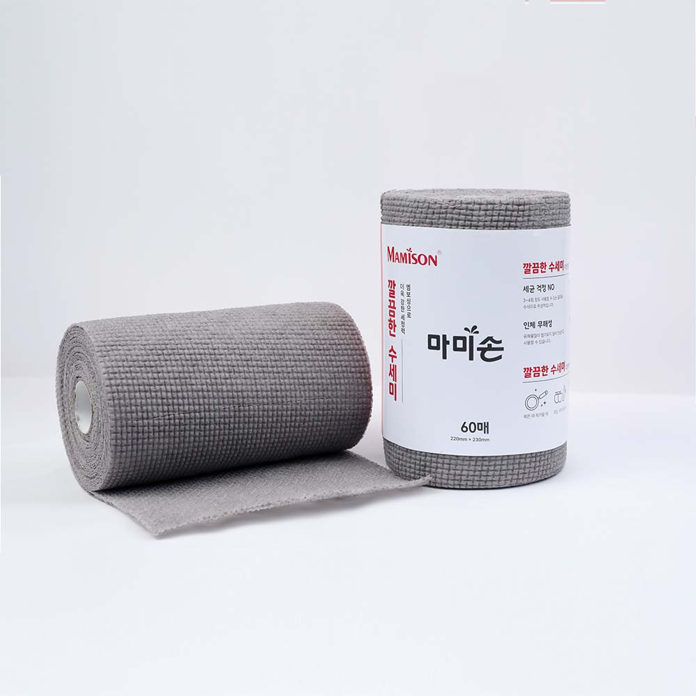 국산 마미손 일회용 뜯어쓰는 수세미 60매