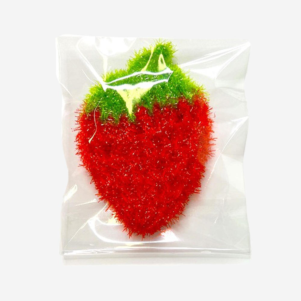 손뜨개 딸기 아크릴수세미 주방 수세미 핸드메이드 10X15cm OPP포장