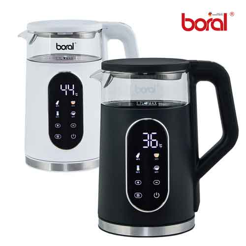 보랄 BR-602D 빅 LCD 디지털 이중 글래스 전기주전자 1.7L