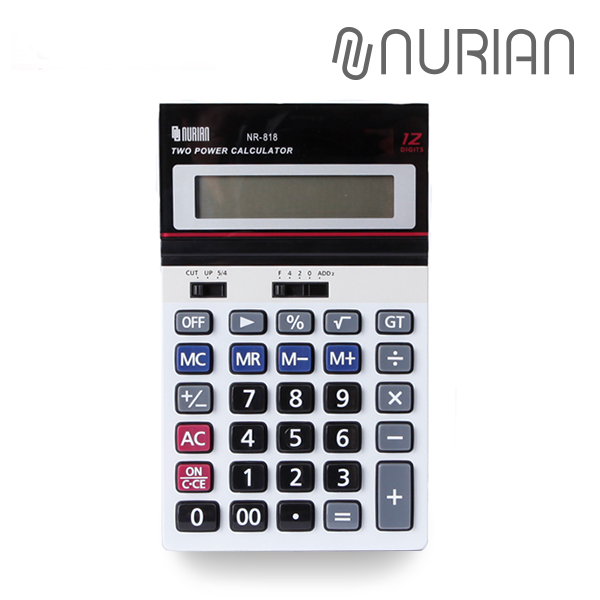 [누리안] 탁상용 일반 기본 계산기 NR-818