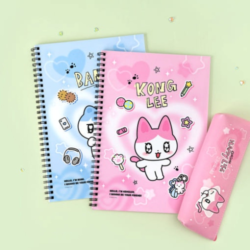 카카오프렌즈 골골즈 6분할 스프링 노트