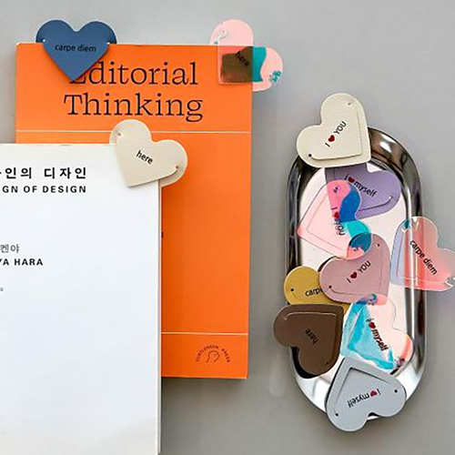 하트 책갈피 북마크 4종 세트 // 국내제작