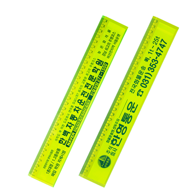 인쇄사출자 30cm 형광