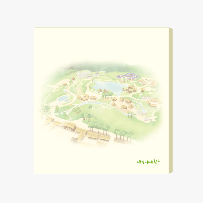 컬러인쇄 메모형 점착메모지 70 x 76 (70-03)