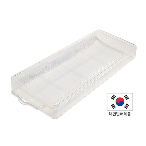 투명 사각필통 (국산)