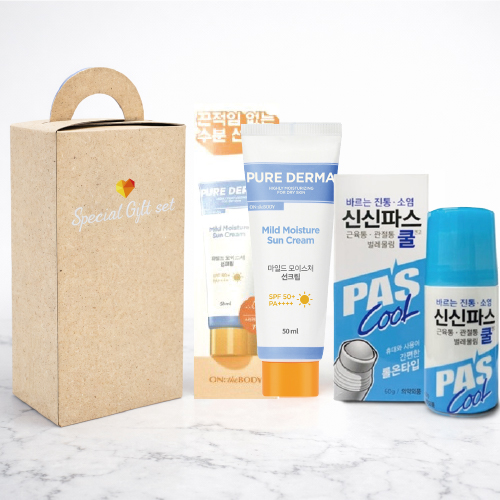 엘지 선크림 신신 쿨연고 롤온 2종세트 퓨어더마 썬크림2종 여름 쿨세트
