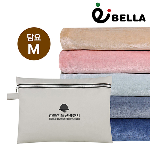 에코벨라 메리 벨보아 양면 담요&그레이 파우치세트 M