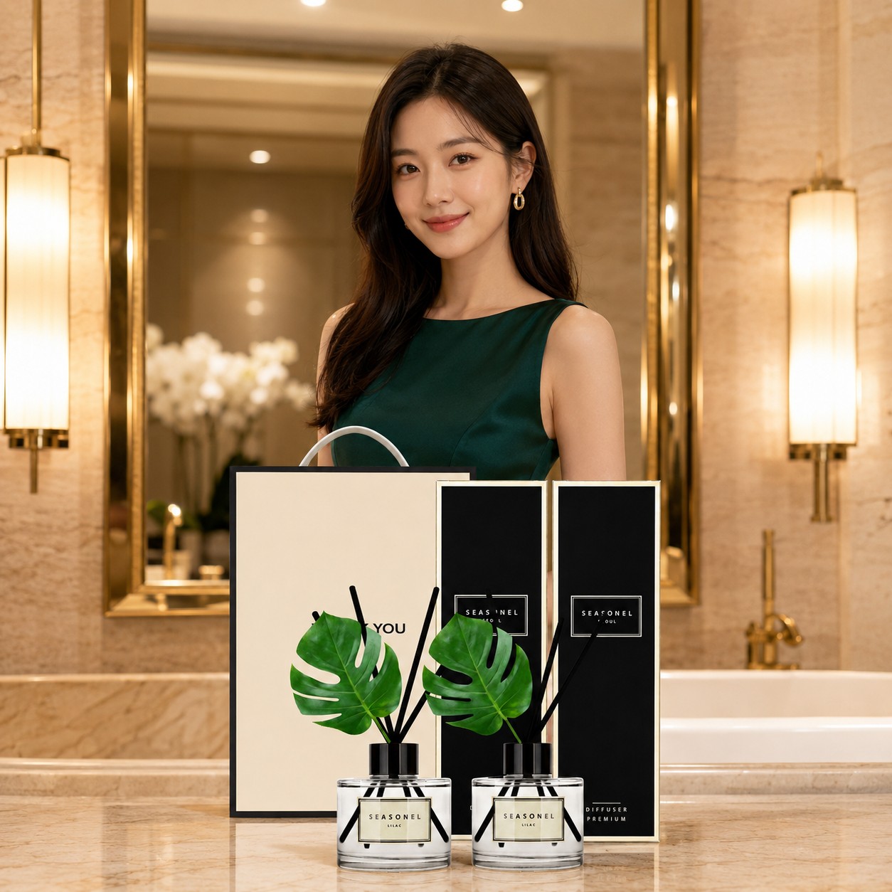 시즈넬 2세대 선물세트 디퓨저 120ml 몬스테라 더블