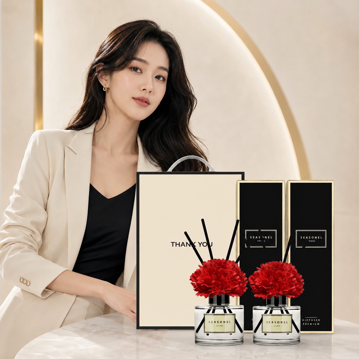 시즈넬 2세대 선물세트 디퓨저 200ml 카네이션 더블
