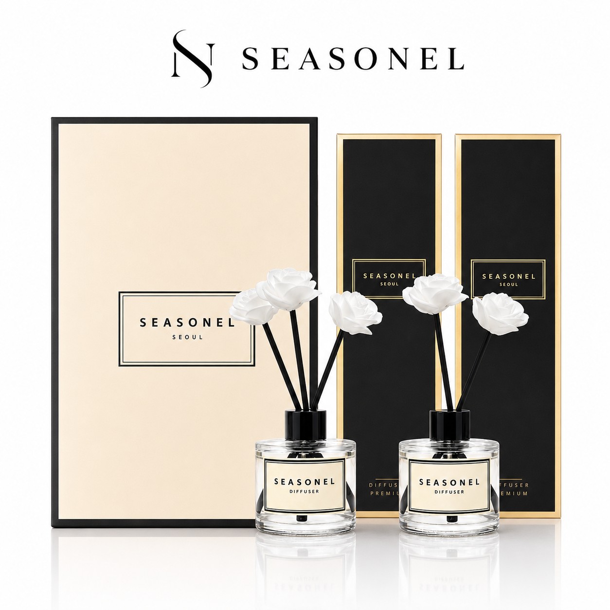 NEW 시즈넬 미니로즈 디퓨저 50ml 더블