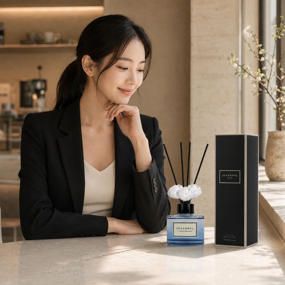 NEW 시즈넬 디퓨저 미니로즈 블루 120ml