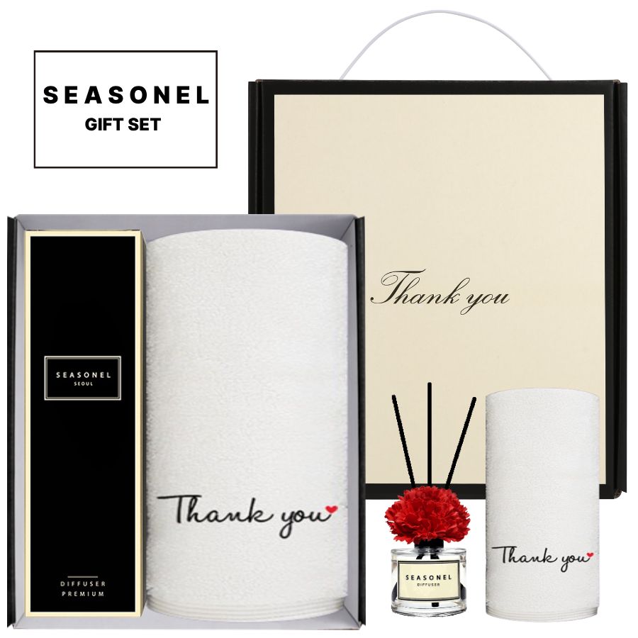 시즈넬 선물세트 디퓨저 50ml 카네이션+ 고급호텔땡큐 190g