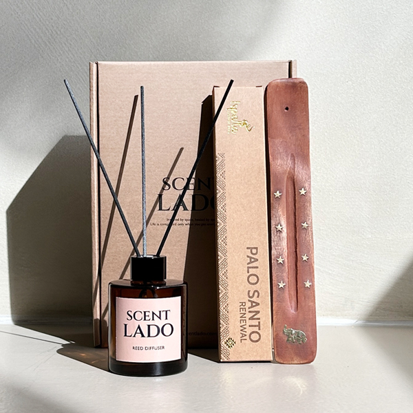 [센트라도] 디퓨저 150ml + 이스팔라 팔로산토 인센스 스틱 방향제 세트