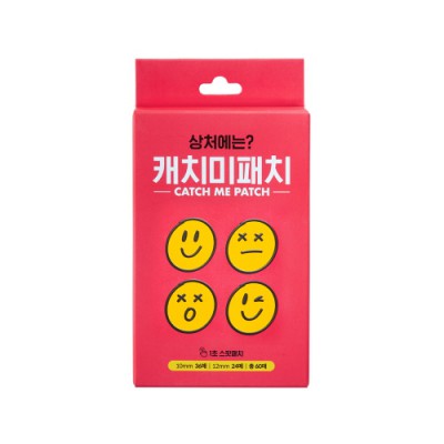 캐치미 스팟 패치 원터치 60P 파우치 여드름패치 피부 트러블 상처커버 방수 습윤밴드