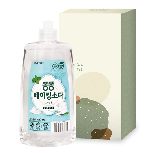 LG생활건강 퐁퐁 베이킹소다 주방세제 용기 490ml