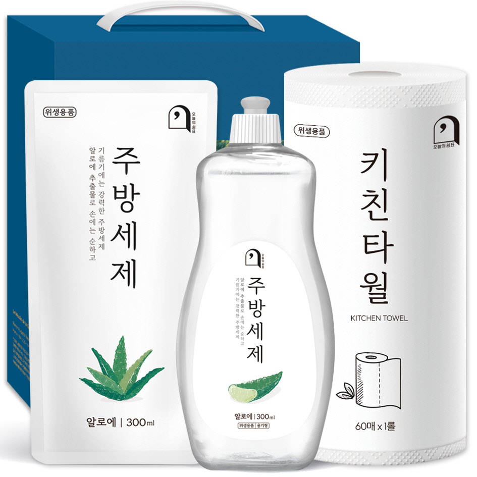 오늘의 쉼표 알로에 세트 38호 3종