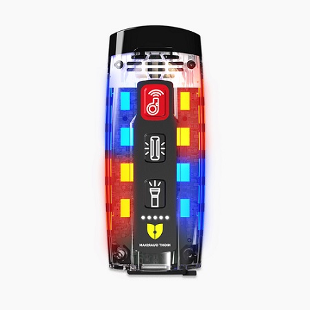 LED 경광등 겸용 전자 호루라기 W04 (나이트 가디언 정품)